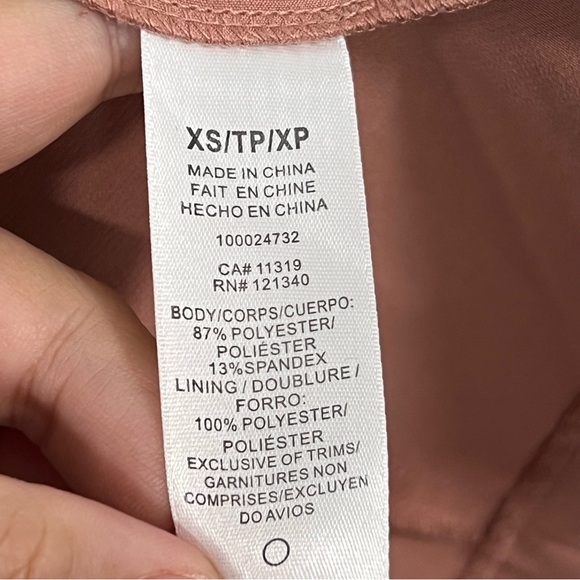 Tan Sleeveless Blazer Vest Dress Bested Small Size Muted Rose Hue Modern Layer - Picture 10 of 10